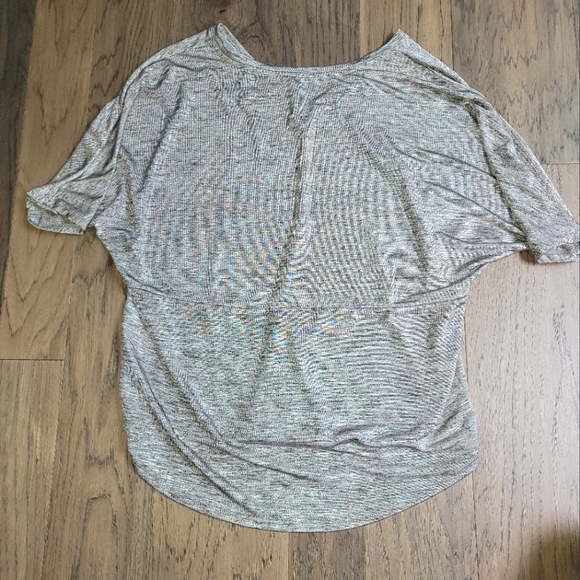 NWT ANTHROPOLOGIE Silver Black & Gray Shimmer Top Blouse Shirt Size XS - Picture 10 of 11